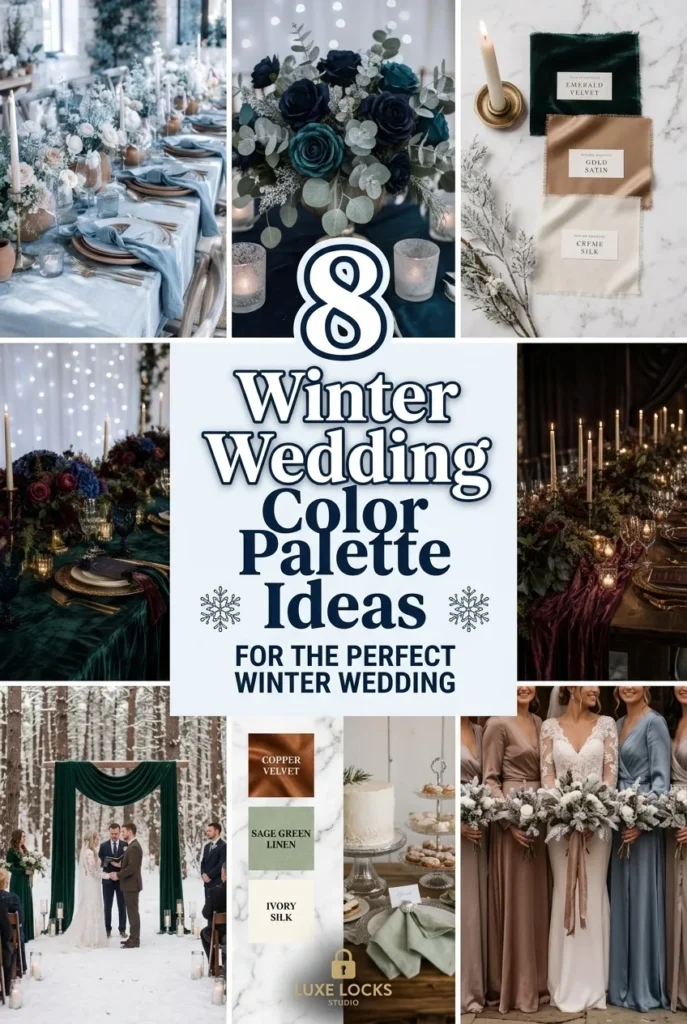 winter wedding colors pinterest pin 