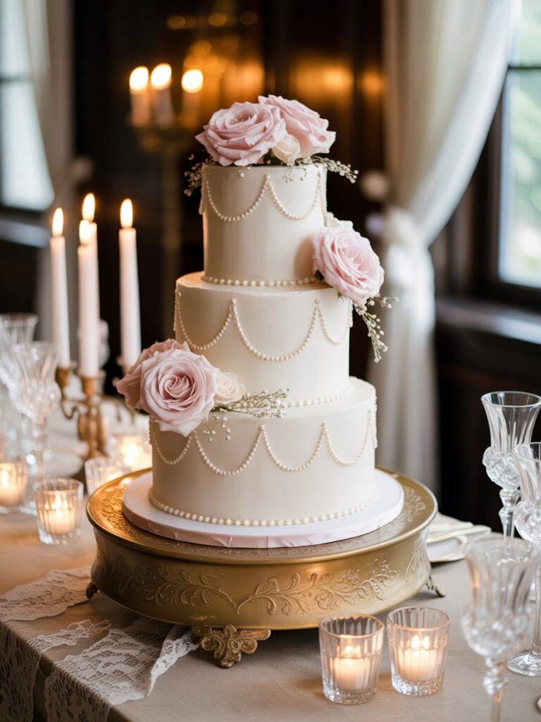 Beautiful Vintage Wedding Cake Designs