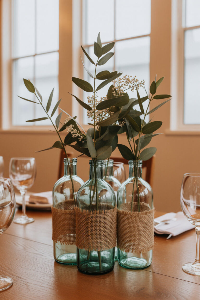 Crazy Easy and Stunning Rustic Wedding Centerpieces