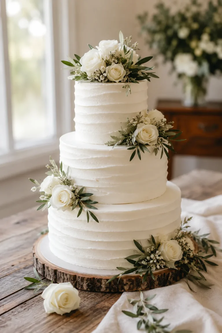 10 White Wedding Cake Ideas That Aren’t Boring