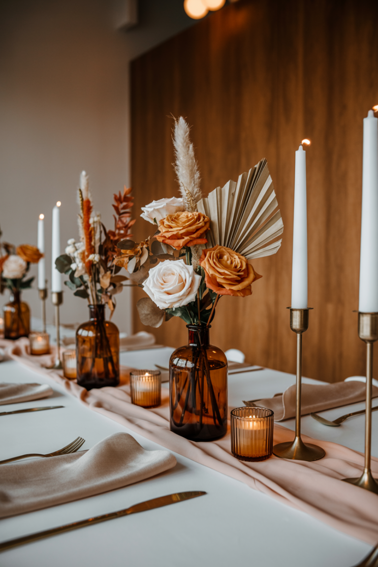 Cutest Barn Wedding Centerpiece Ideas
