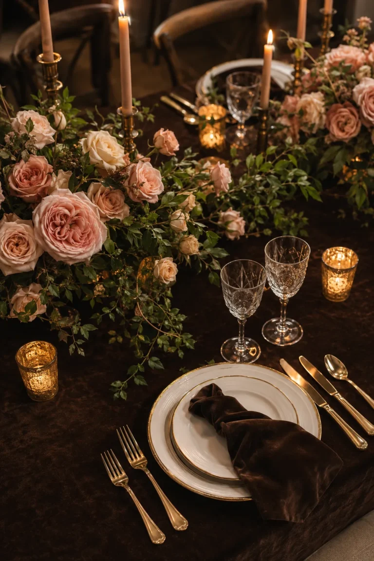 Brown Wedding Table Decor: 15 Stunning Ideas to Steal for Your Big Day