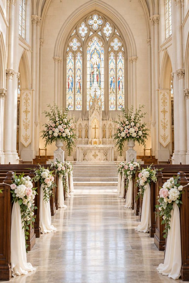 55 Church Wedding Decor Ideas for a Beautiful Ceremony