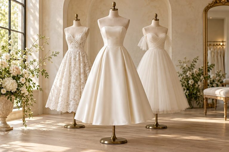 25 Midi Wedding Dress Ideas for a Chic Bridal Look