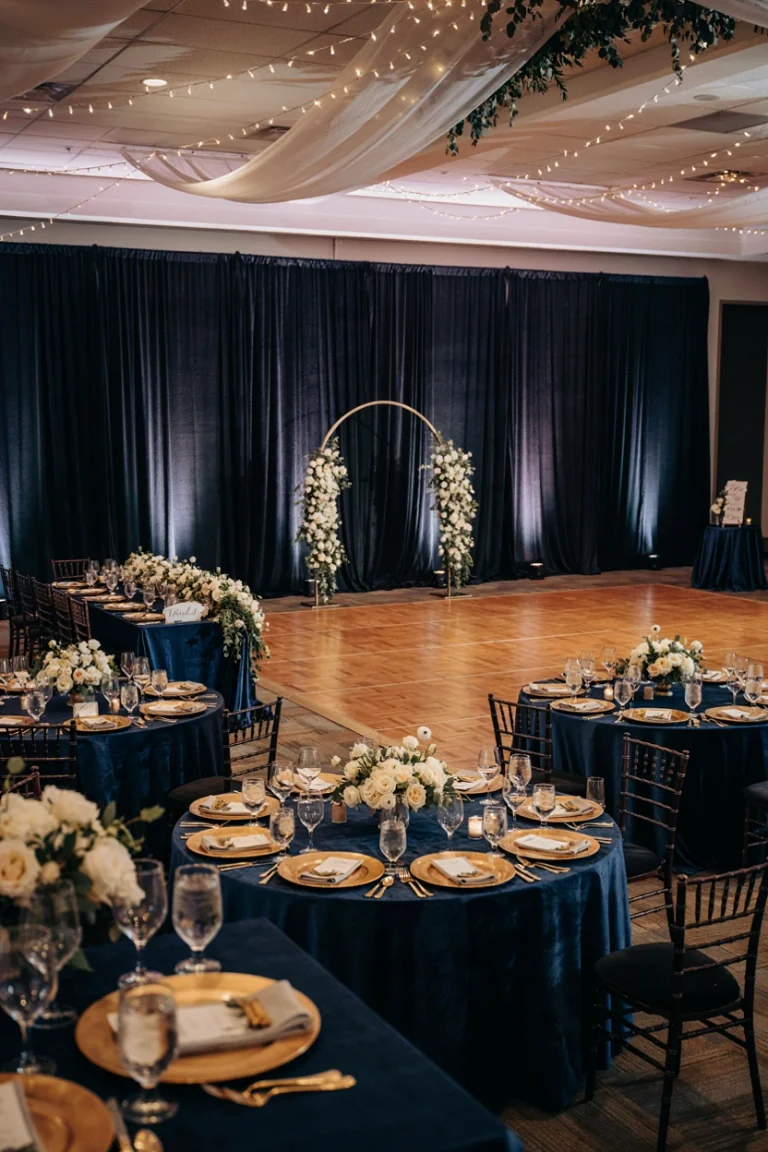 20 Navy and Gold Winter Wedding Ideas