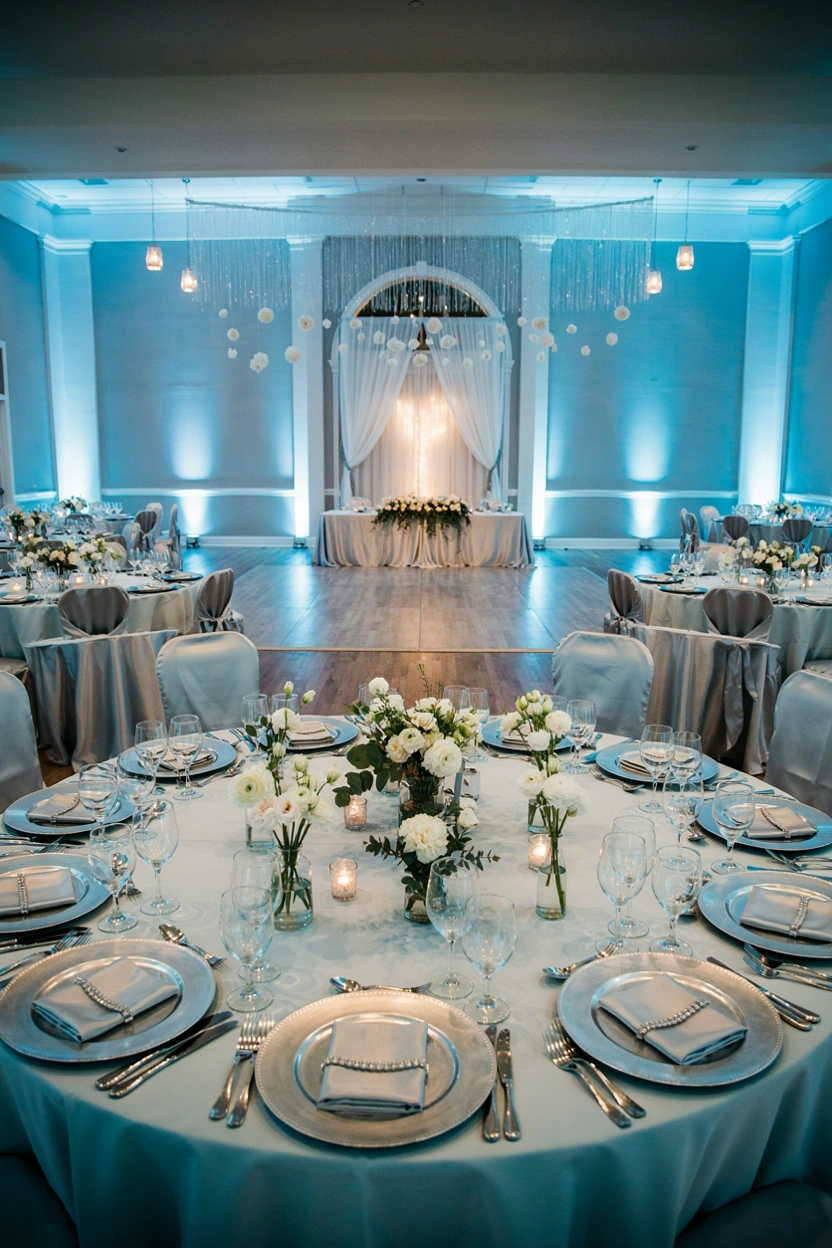 Snow Queen Icy Blue Winter Wedding